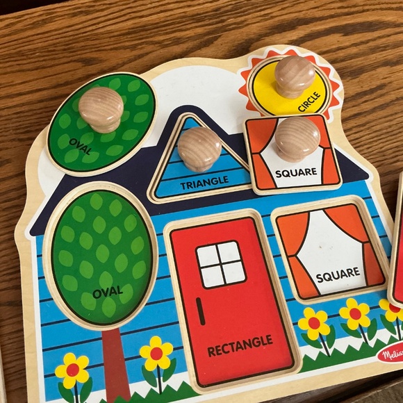 Melissa & Doug Bundle of 2 Wooden Puzzles Ages 12 months to 2 EUC - Picture 11 of 12